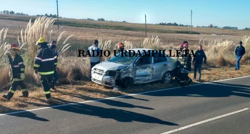 Una urdampilletense se accidentó en el sector denominado la curva de Elissamburu