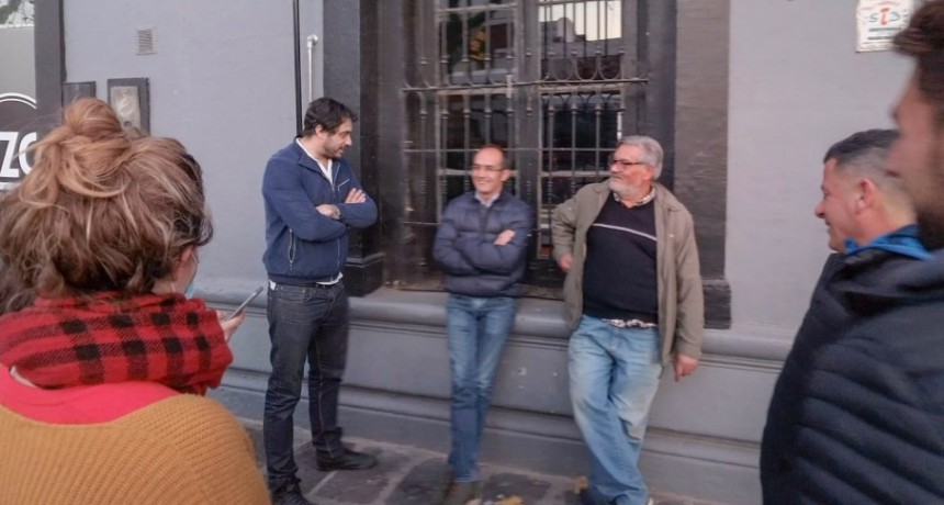 El intendente Pisano visitó el Set de Filmación de Búfalo