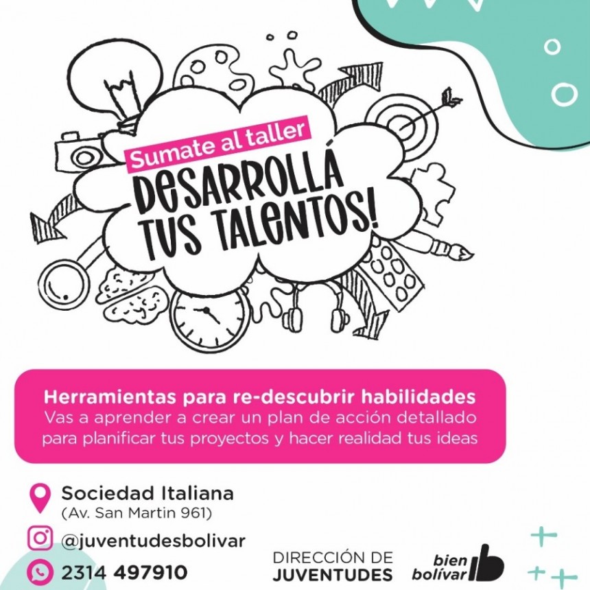 Desarrollá tus talentos: la nueva propuesta de la Dirección de Juventudes         