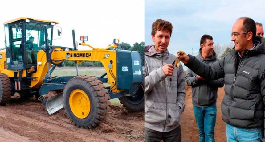 El Intendente Pisano informó la compra de una nueva Motoniveladora para la Dirección Vial del Municipio