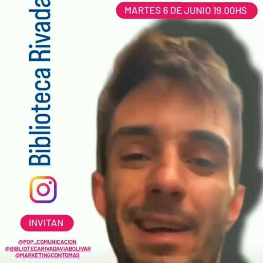 Este martes en la Biblioteca Rivadavia, estará Tomás García disertando sobre Redes Sociales, Marketing Digital e Inteligencia Artificial para Emprendedores