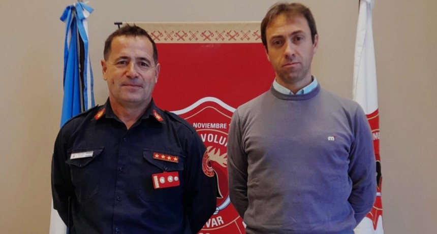 Jorge García y Maximiliano Gil se mostraron muy conformes por las Visitas Guiadas al Cuartel de Bomberos Voluntarios