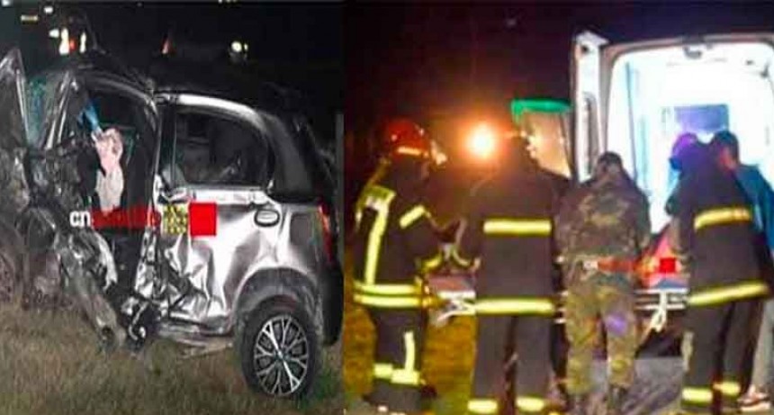 Ruta 205: Este domingo, a raíz del impacto casi frontal fallecieron dos personas 
