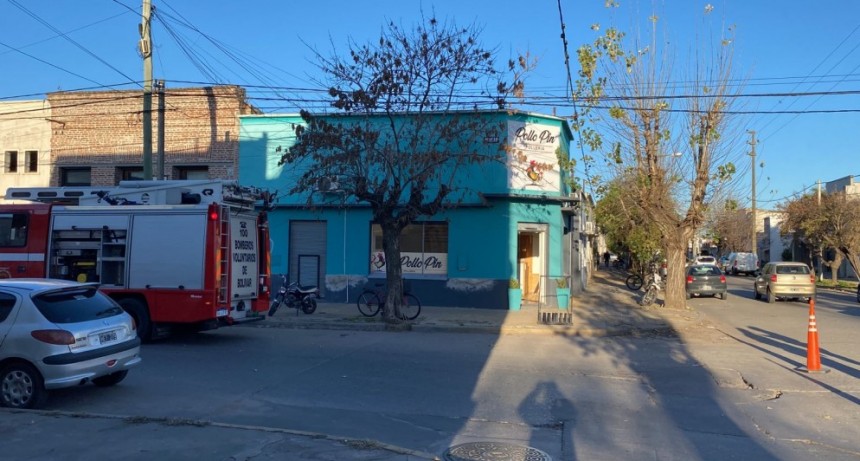 Bomberos Voluntarios asistieron a un llamado emergente