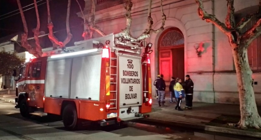 Alerta por el principio de incendio de una garrafa