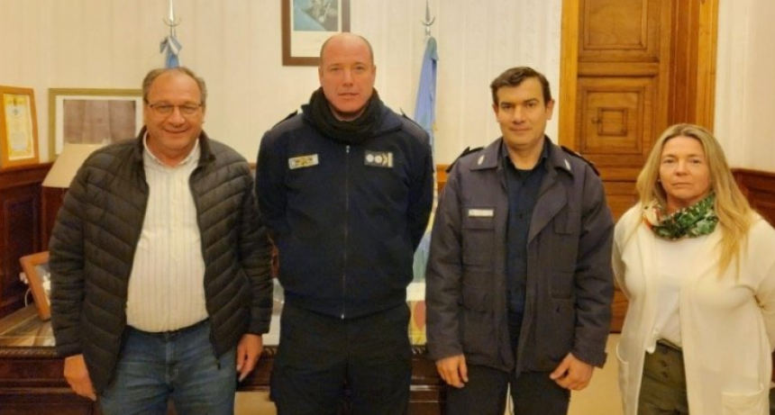 El Comisario Mayor Pablo Iriart, nuevo responsable de la Superintendencia de Seguridad Región Centro, comenzó a recorrer la zona donde deberá coordinar y trabajar