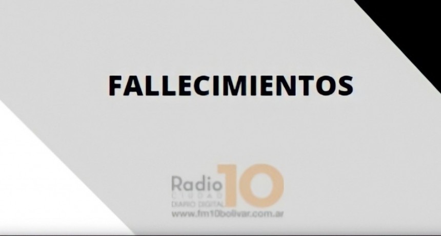 Falleció Paula Esther Otero viuda de Estrebou