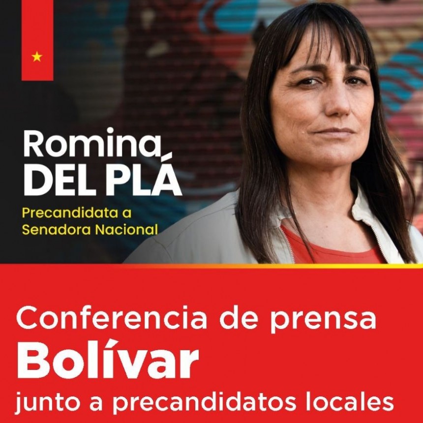 Romina Del Plá visita Bolívar para apoyar la pre candidatura a intendente de Marcelo Alonso