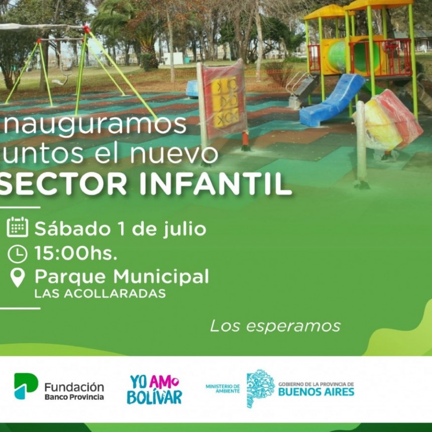 La Gestión Municipal inaugura un nuevo Sector Infantil en el Parque Las Acollaradas