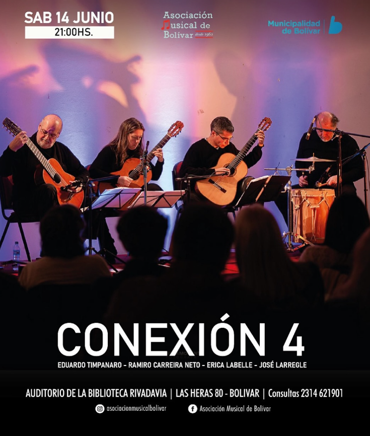 Este sábado, Conexión 4 se presenta en la Biblioteca Popular Bernardino Rivadavia, dieron detalles en conferencia de prensa