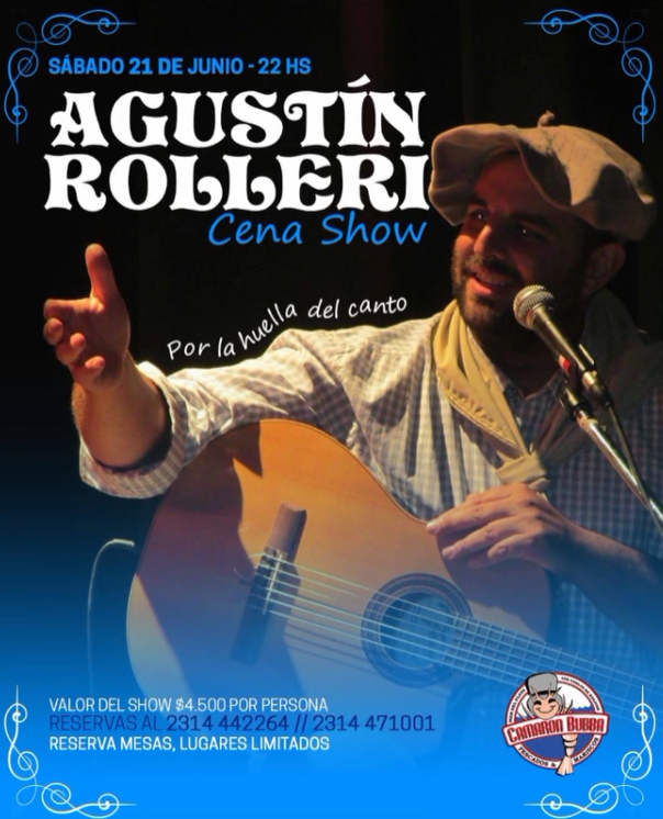 Agustín Rolleri, entre su profesión como Veterinario, combina la música su otra pasión y se presenta en Camarón Bubba