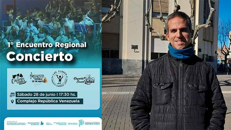 Bolívar será sede del Encuentro Regional de Orquestas Escuela, y FM 10 hablamos con el profesor Damián Bellisomi