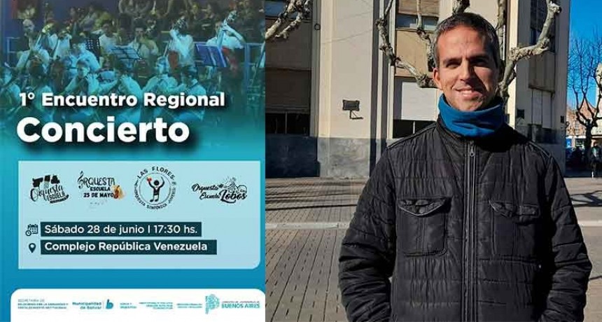 Bolívar será sede del Encuentro Regional de Orquestas Escuela, y FM 10 hablamos con el profesor Damián Bellisomi
