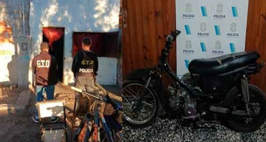 Informe Oficial de la Policía Departamental de Seguridad de Bolívar: Allanaron un domicilio y secuestraron una moto sobre la cual estaba vigente una denuncia de 