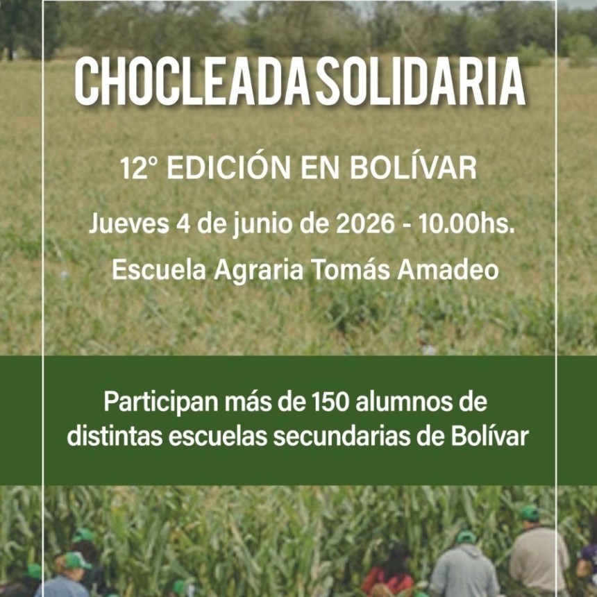 La Chocleada celebrar&aacute; su 12&ordf; edici&oacute;n con casi 300 estudiantes en la Escuela Agraria 