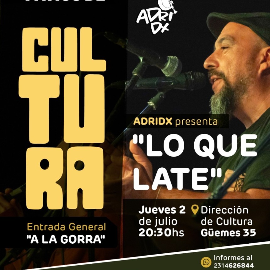 Patios de Cultura presenta 