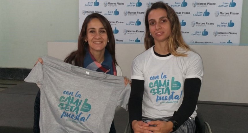 Brenda Sard&oacute;n y el &aacute;rea municipal de discapacidad siempre con la Camiseta Bien Puesta