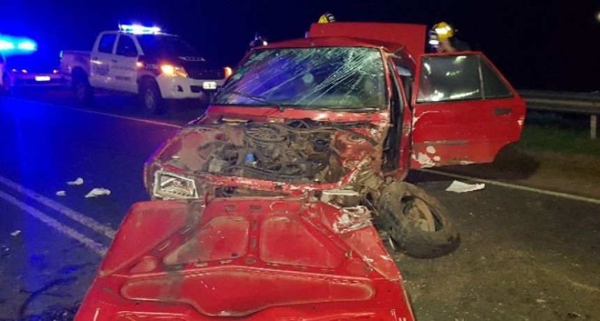 Roque P&eacute;rez; un conductor de Saladillo result&oacute; herido en una violenta colisi&oacute;n