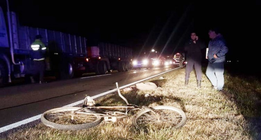 Saladillo: Colisi&oacute;n en la ruta 205; Un ciclista herido de gravedad