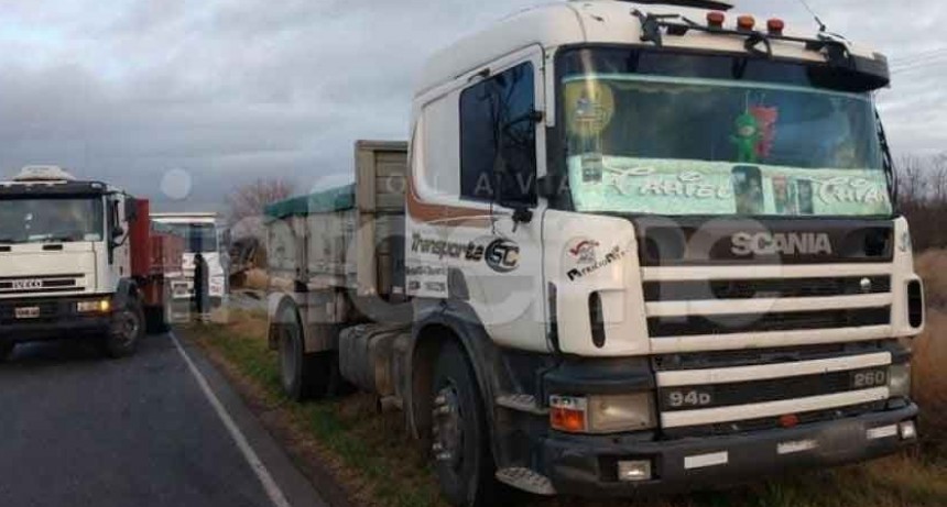Saladillo: Un camionero de Hinojo protagoniz&oacute; una colisi&oacute;n en la ruta 51
