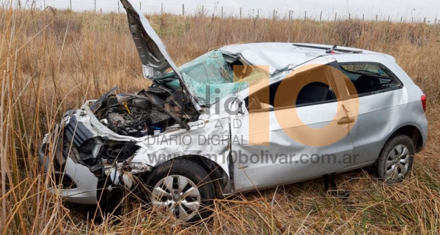 Ruta 205: Despiste y vuelco con heridos
