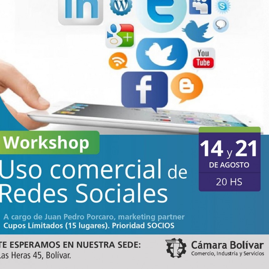La C&aacute;mara Comercial brindar&aacute; un workshop sobre el uso comercial de redes sociales