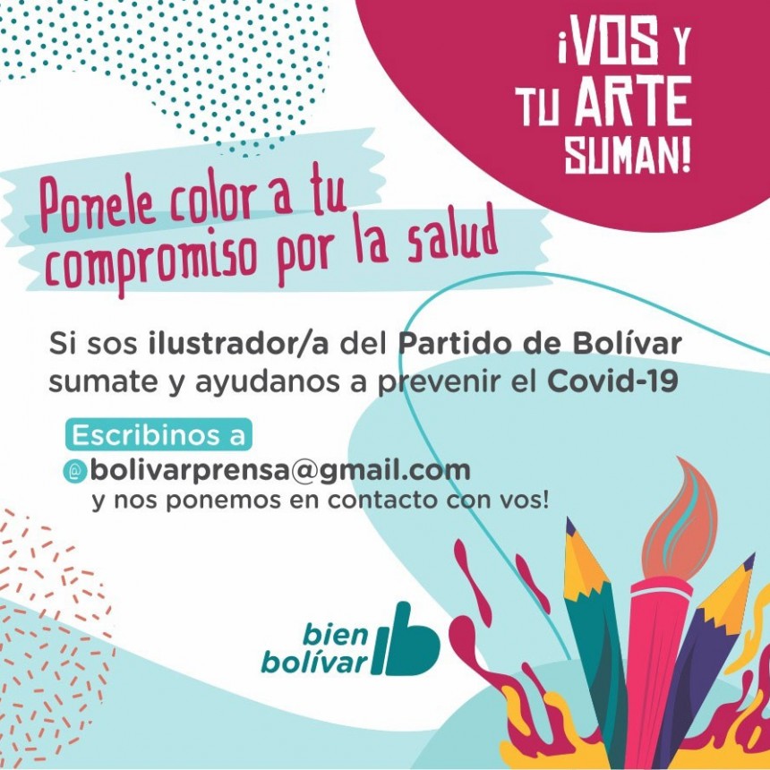 La municipalidad convoca a ilustradores para realizar material preventivo sobre COVID 19