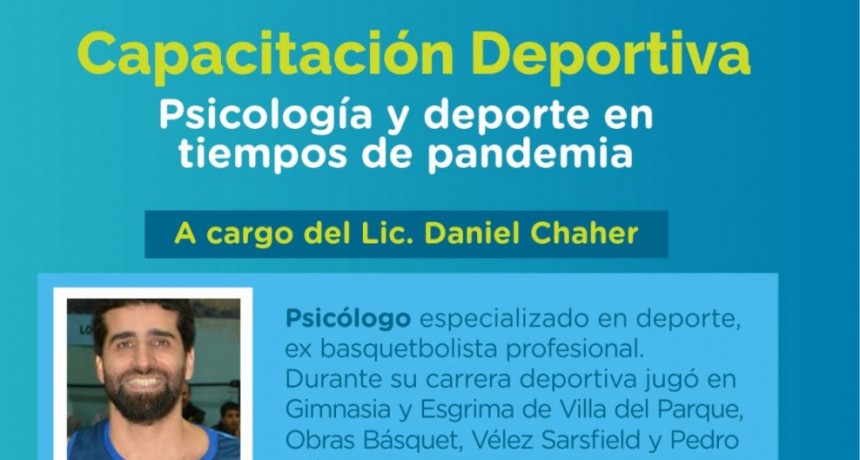 Psicolog&iacute;a y Deporte en Tiempos de Pandemia: La nueva capacitaci&oacute;n que ofrece la Direcci&oacute;n de Deportes