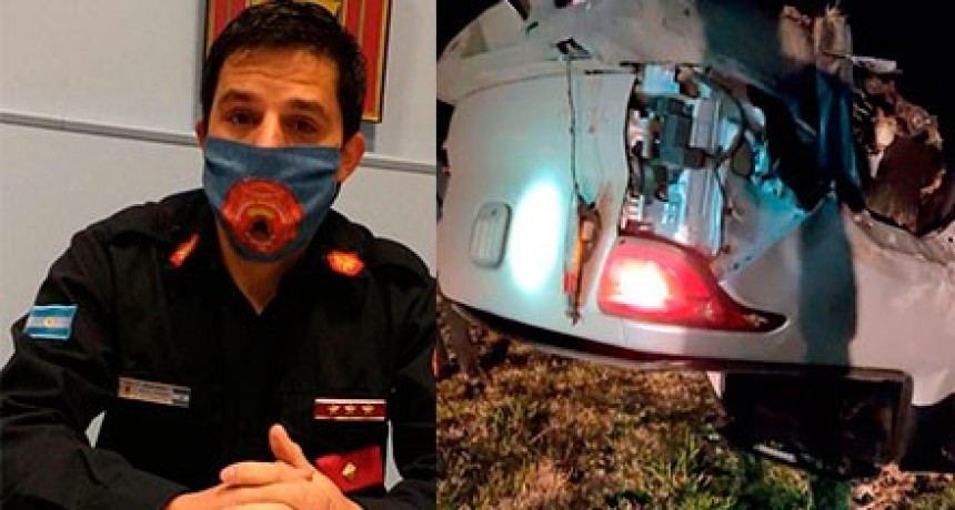 Ruta 226: Dos vehículos involucrados en un accidente y hablamos con Franco Rojas (Bombero Voluntario)