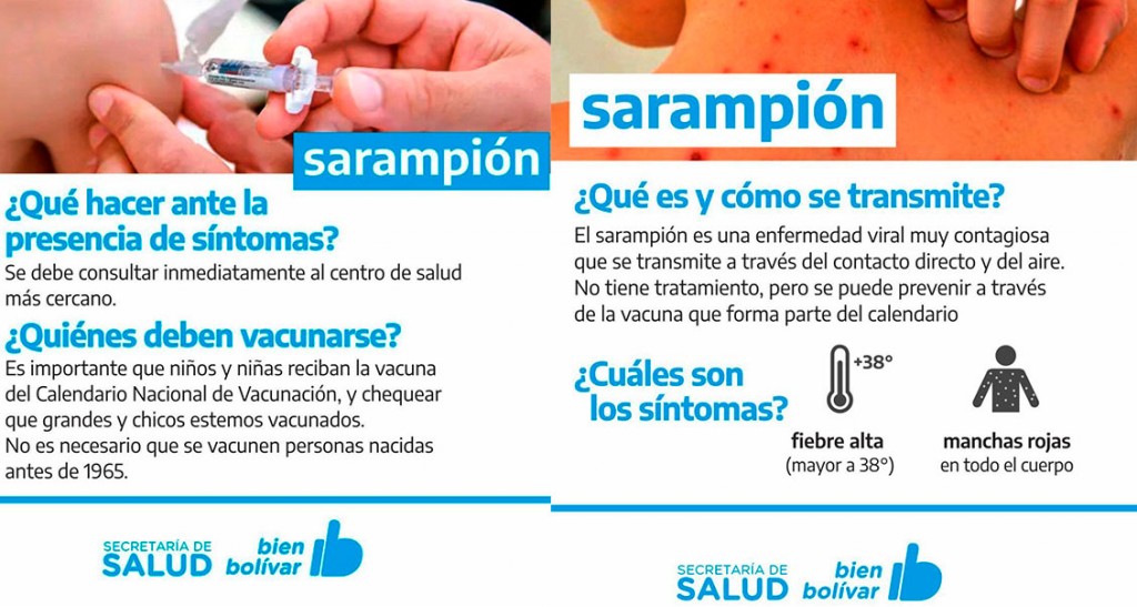 La Secretaria de Salud recomienda la vacunación ante el alerta de Sarampión