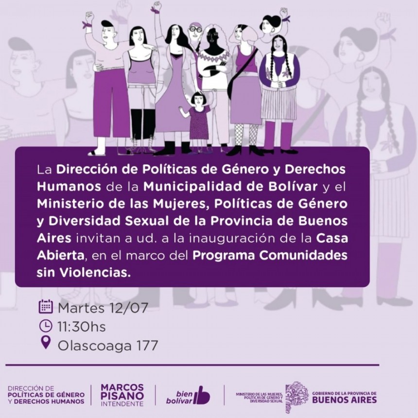 Este martes se inaugura la Casa Abierta para Mujeres y Colectivo LGBTI