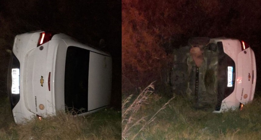 Vuelco de un vehículo en ruta 226