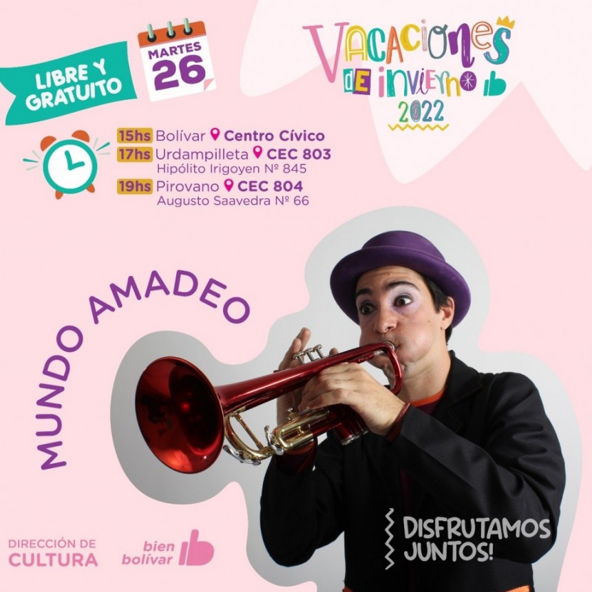 Llegan las súper vacaciones de invierno organizadas por la Municipalidad de Bolívar