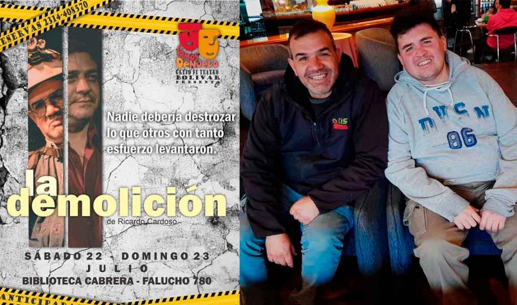 Vamos de Nuevo Estrena “La demolición” este sábado, Marcos Hernández y Hernán Creado dieron detalles de la obra en conferencia de prensa con medios locales