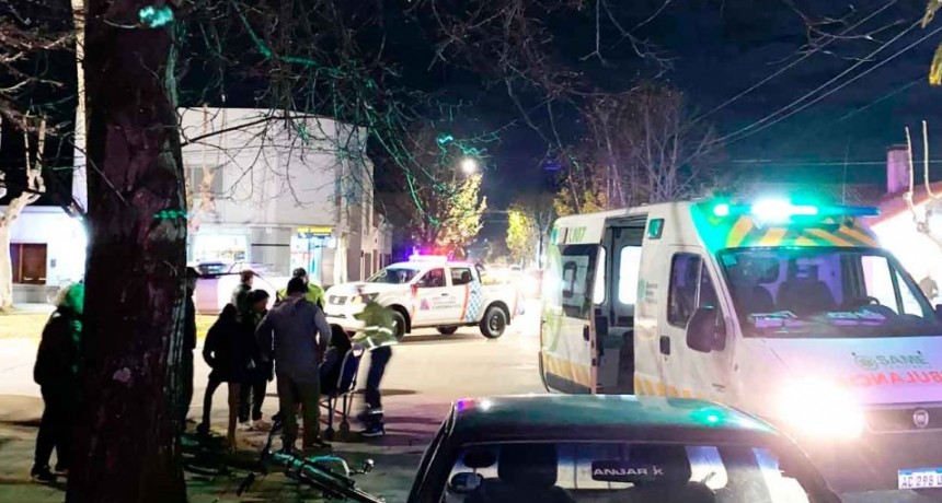 Accidente en avenida San Martín y calle Viamonte