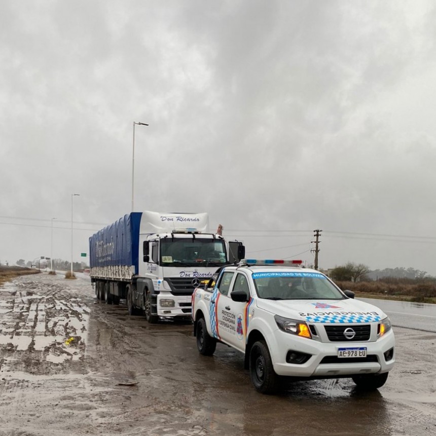 Rotonda 226 y 65: Asistieron a un camionero descompensado