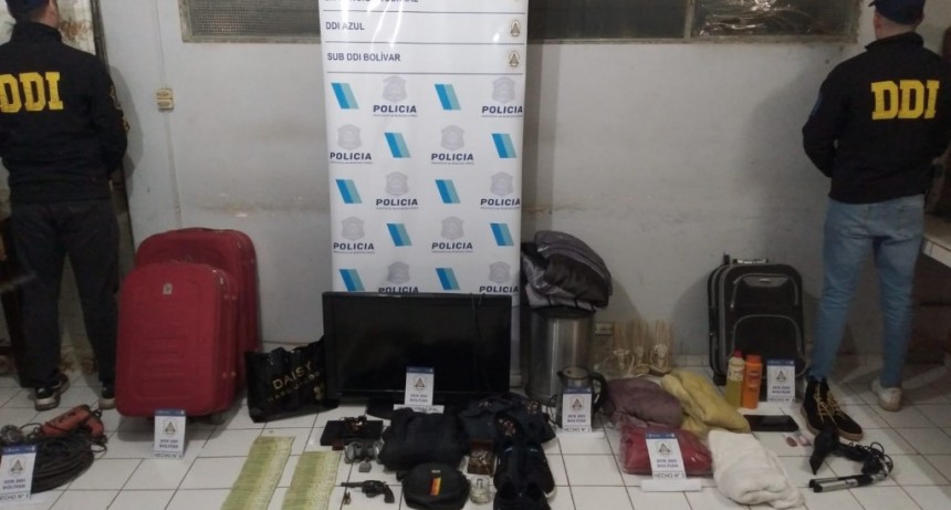 La SUB DDI de Bolívar  identificó y allanó la vivienda de los responsables de los robos recientemente denunciados, uno de ellos es “Doblemente Agravado”