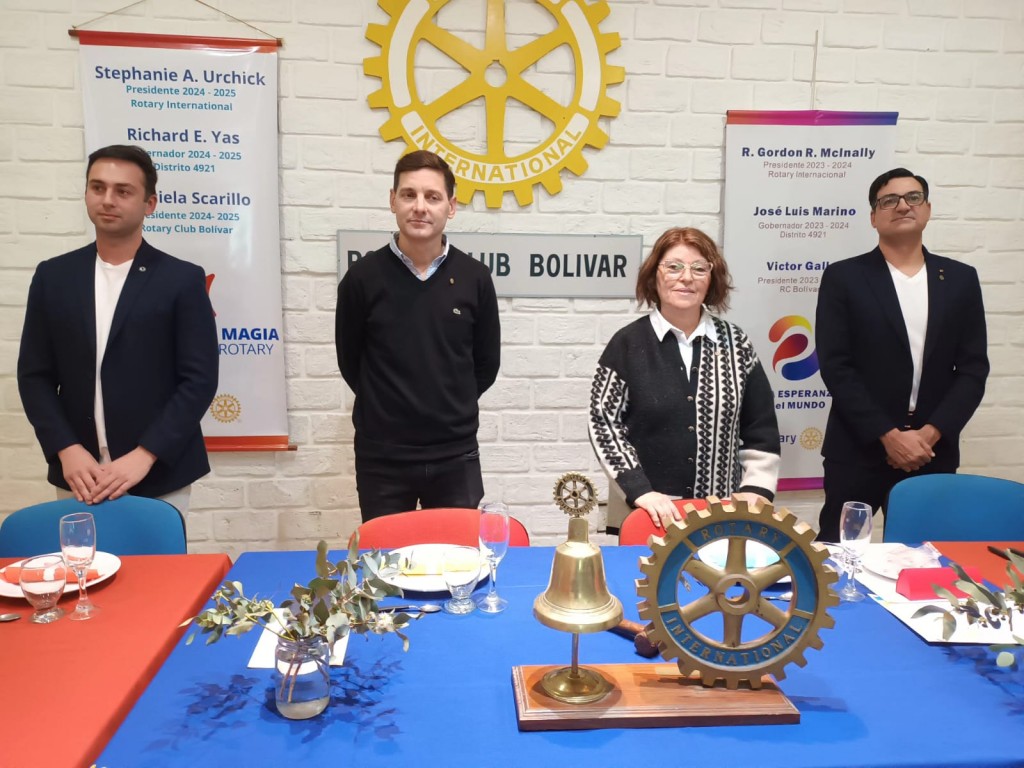 Rotary Club formalizó el cambio de autoridades con una ceremonia muy emotiva