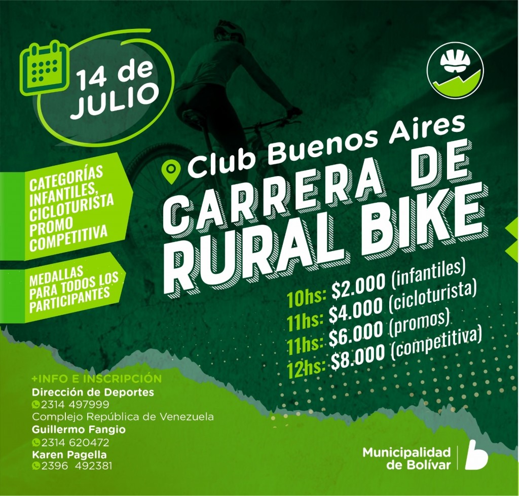 Guillermo Fangio: “Este domingo vamos a estar en el Club Buenos Aires con un evento de Rural Bike” 
