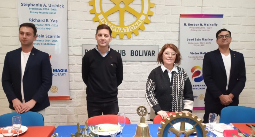 Rotary Club formalizó el cambio de autoridades con una ceremonia muy emotiva