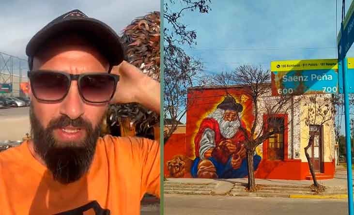 Berna Calabia: Me convocó Gastón Pando y viajamos a Bolívar para trabajar en ese mural