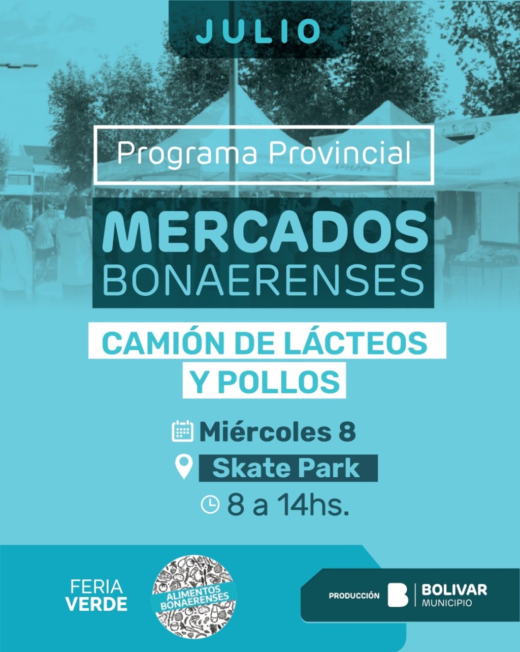 Mercados Bonaerenses regresa a Bol&iacute;var con el cami&oacute;n de L&aacute;cteos y Pollos