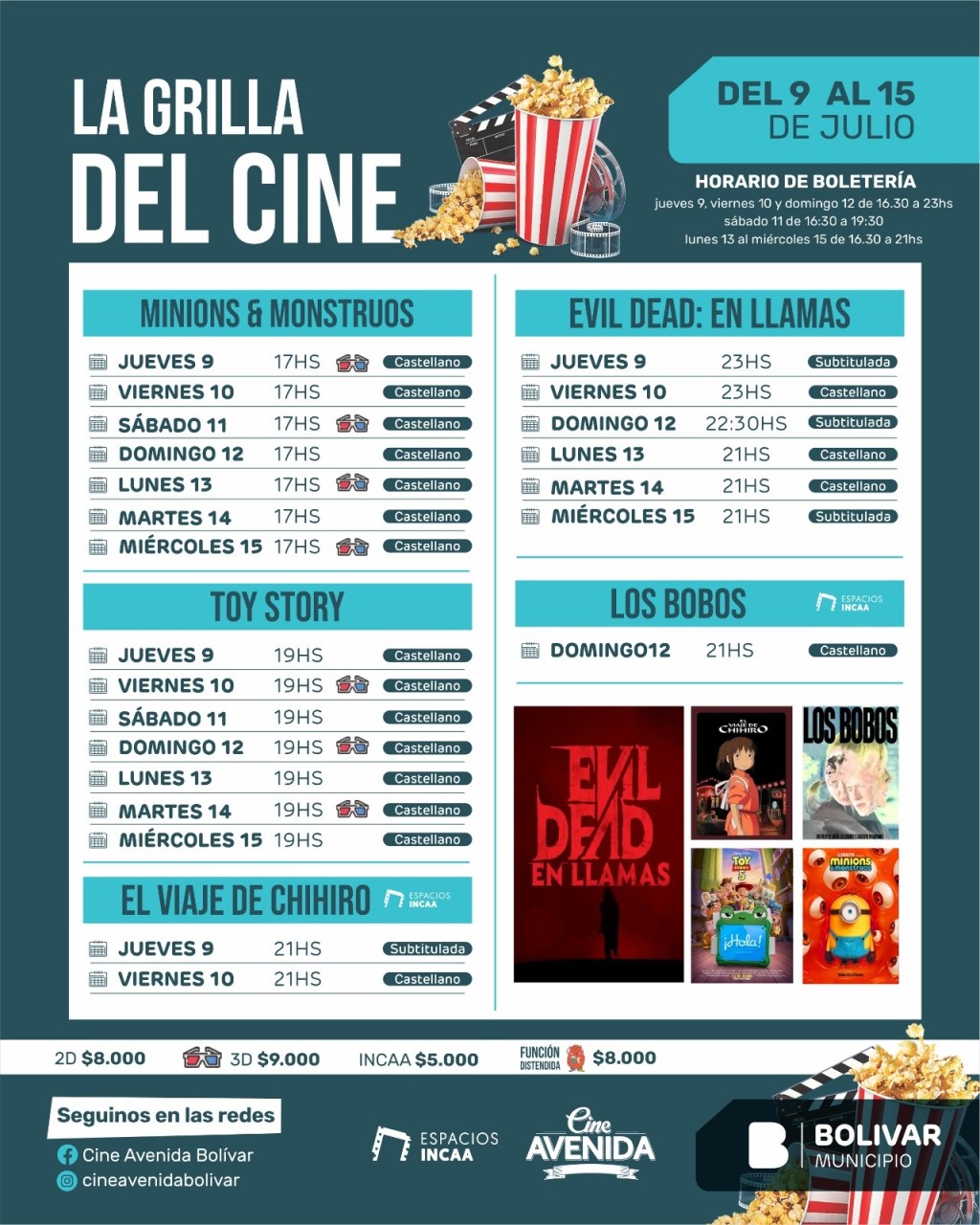 El Cine Avenida renueva su cartelera para las vacaciones de invierno