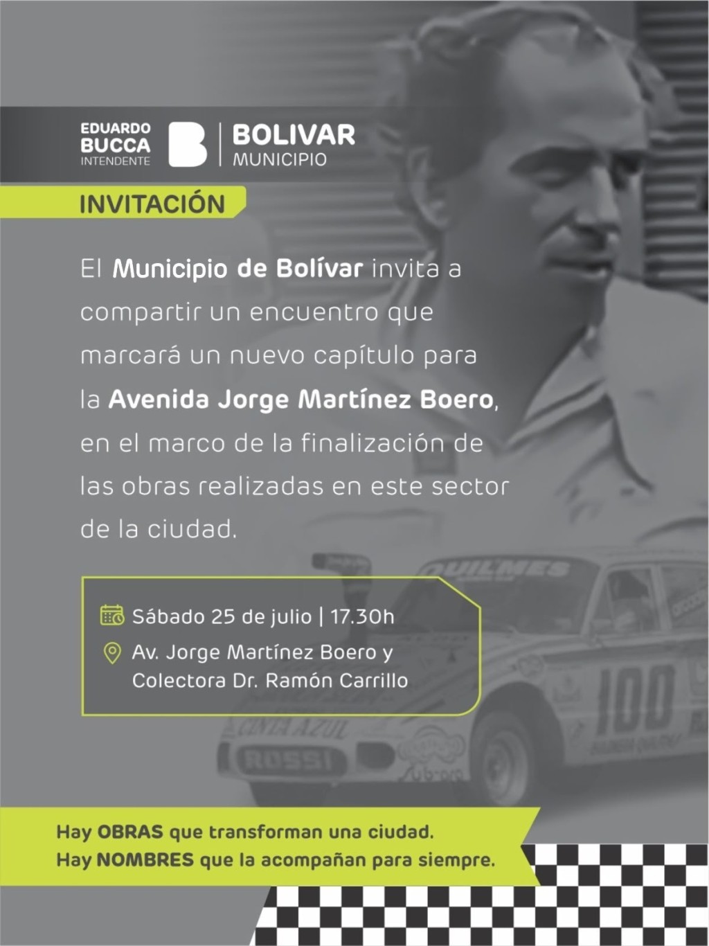 El Municipio invita a compartir la presentaci&oacute;n de la obra finalizada en la avenida Jorge Mart&iacute;nez Boero