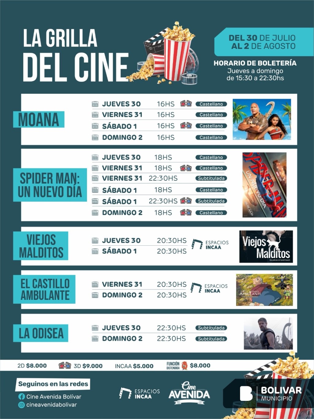 El Cine Avenida renueva su cartelera con estrenos, cl&aacute;sicos y propuestas para toda la famlia  