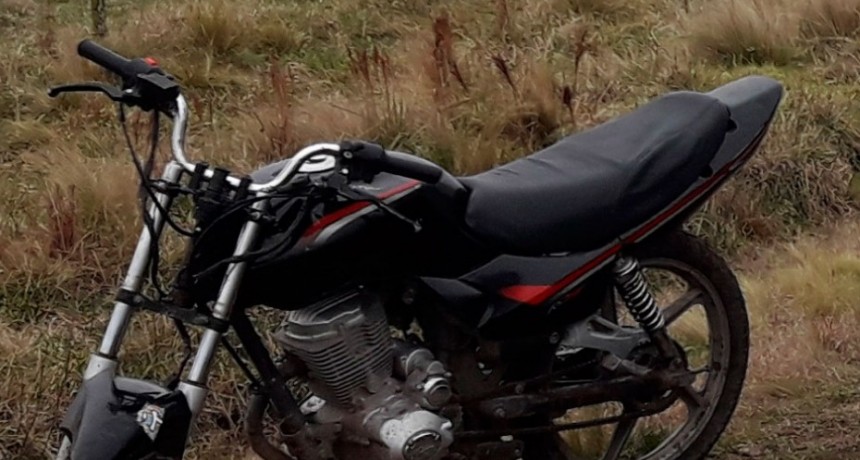 Informe CPR Bol&iacute;var: Se solicita a los ciudadanos el reconocimiento de un ciclomotor encontrado en la zona rural