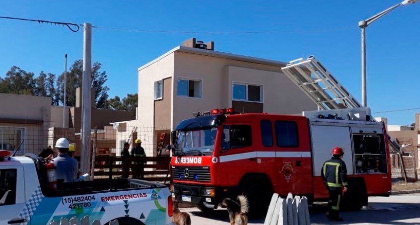 Principio de incendio en el Barrio 181 viviendas