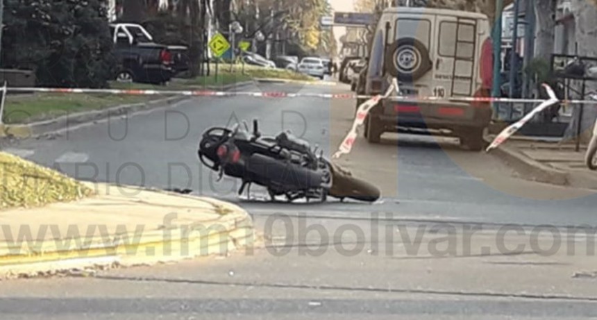 Un joven hospitalizado preventivamente tras un accidente en pleno centro de la ciudad