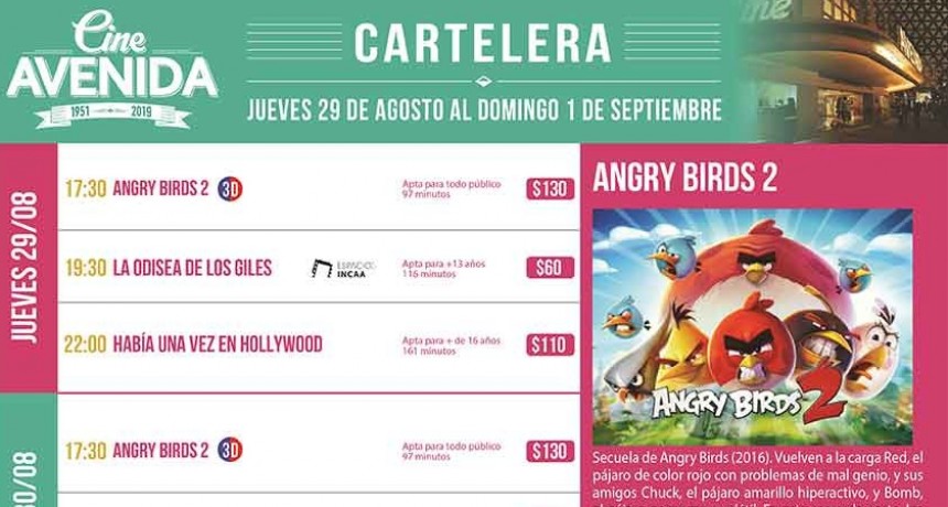 Cine Avenida; Una programaci&oacute;n de aventuras y odiseas