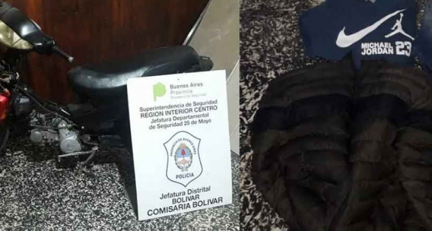 Se recuper&oacute; un motovehiculo que hab&iacute;a sido robado en el mes de julio